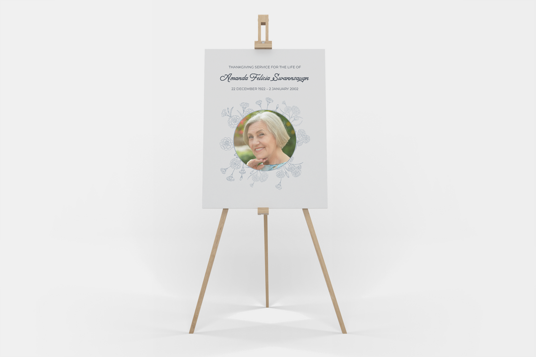 Erstellen Sie mit unserer digitalen Vorlage ein personalisiertes Begrüßungs-/Gedenkschild – personalisieren Sie es mit dem Foto und dem Text 1001 Ihrer Liebsten