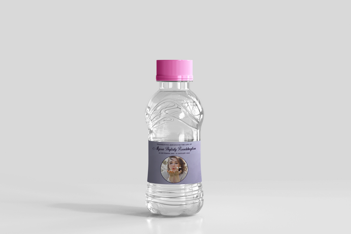 Purple Haze Water Bottle Label Template
