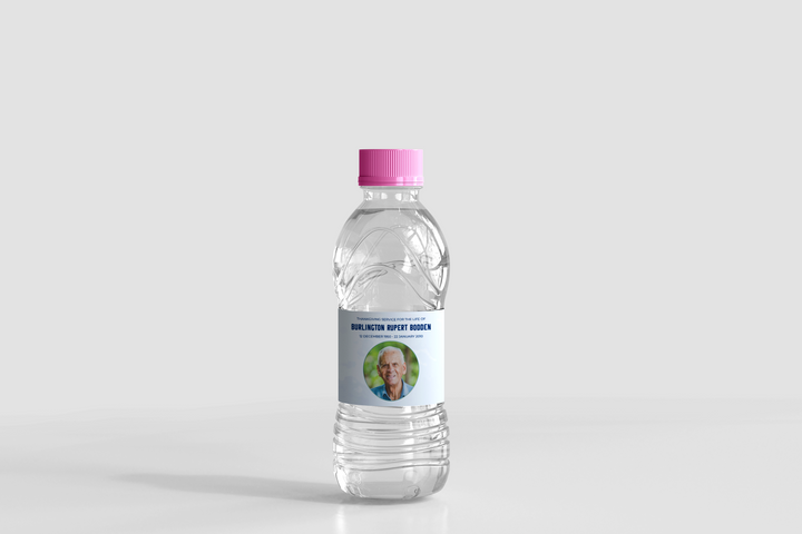 Blue Sky Water Bottle Label Template