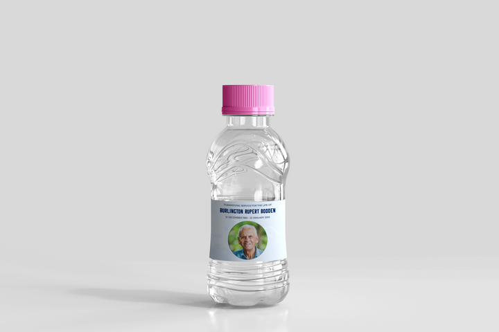 Blue Sky Water Bottle Label Template