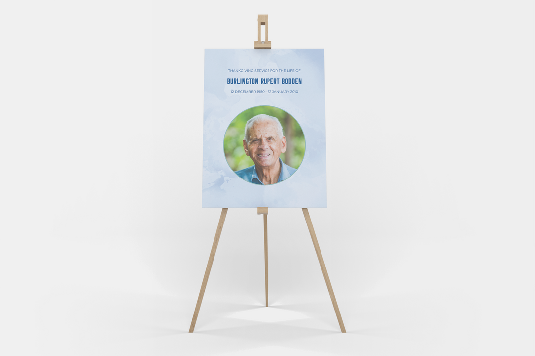 Blue Sky Welcome Sign Template