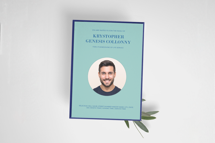 Minimalist Funeral Invitation Template