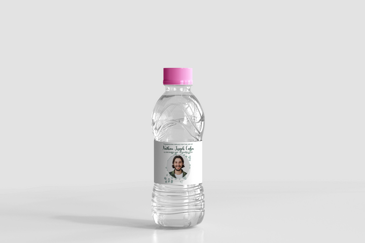 Eucalyptus Water Bottle Label Template