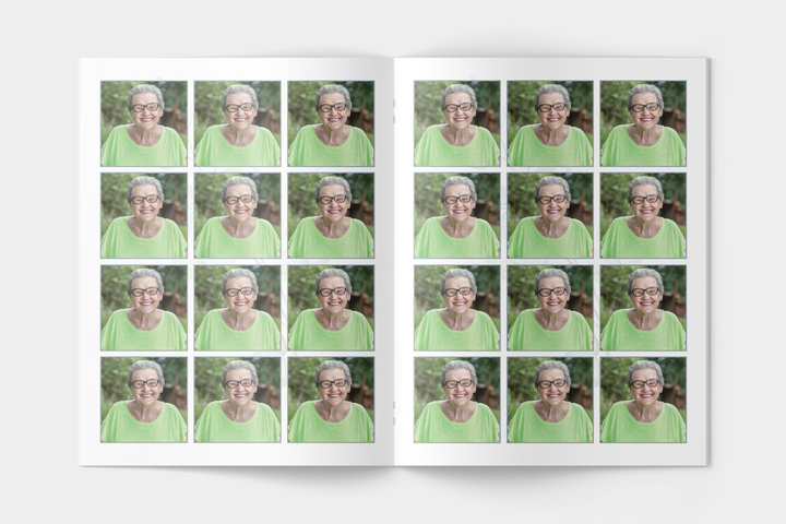 Greenery Funeral Program Template 12-Page Large