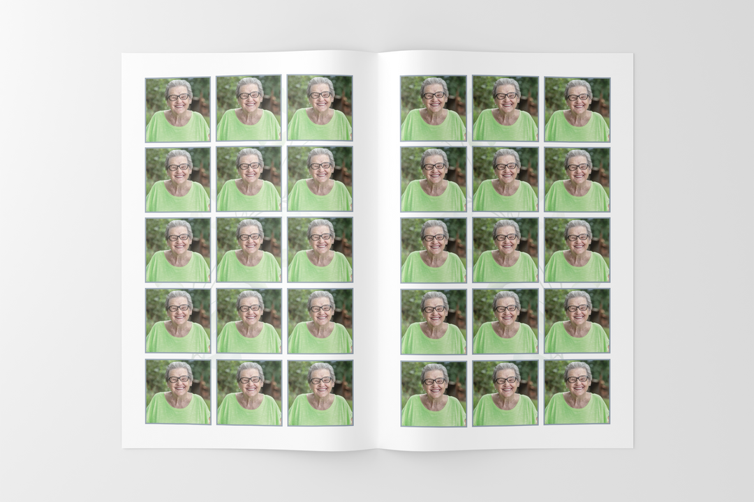 Anpassbares Vorlagenpaket für Beerdigungen und Gedenkfeiern: Kleines 8-seitiges Programm, Diashow, Einladungen und Dankeskarten – Erstellen Sie eine personalisierte Hommage, um das Leben und Vermächtnis Ihres geliebten Menschen zu ehren 1002