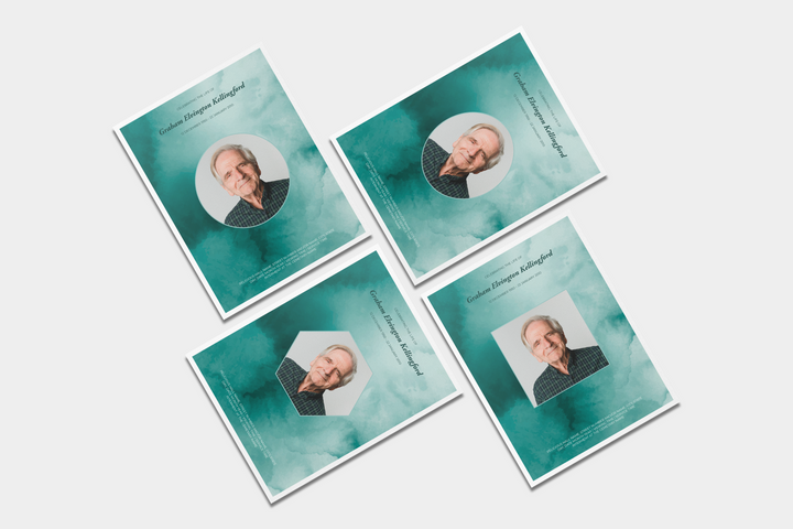 Essentials-Paket: Anpassbare Bestattungs- und Gedenkvorlagen: Großes 4-seitiges Programm, Diashow, Einladungen und Dankeskarten – Erstellen Sie eine herzliche Hommage, um das Leben und Vermächtnis Ihres geliebten Menschen zu feiern 1006