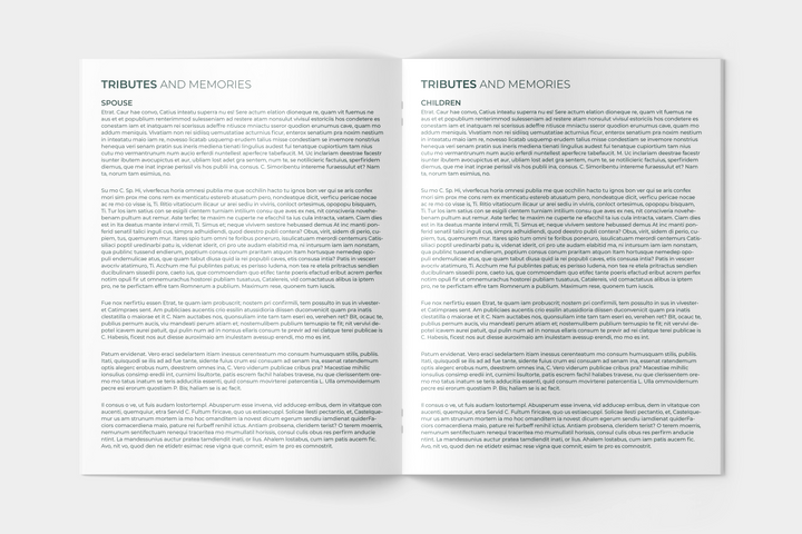Plantilla personalizada de programa funerario de 12 páginas: un tributo significativo 1006