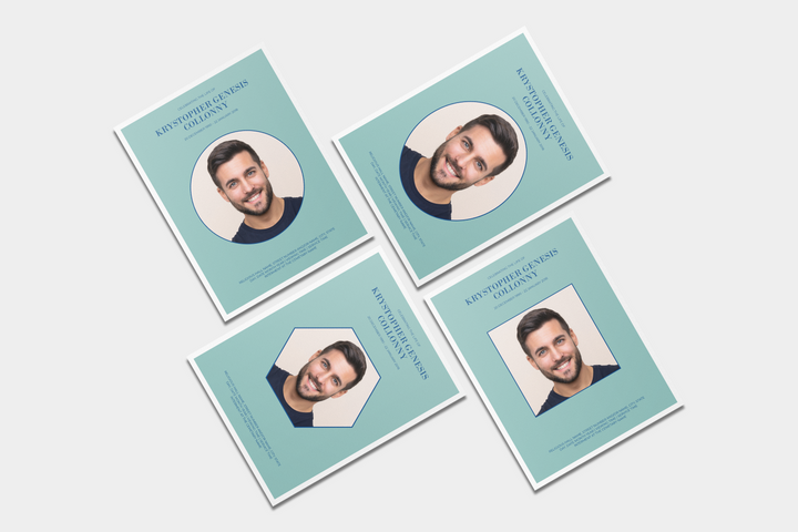 Minimalist Essential 4-Piece Funeral Template Bundle | Large 8-Page Program, Slideshow, Invitation, Thank You Card