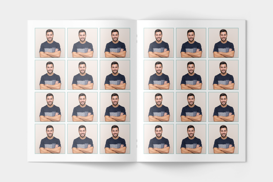 Minimalist Funeral Program Template 8-Page Large