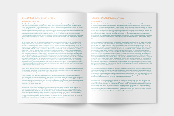 Vibrant Leaf Funeral Program Template 12-Page Large