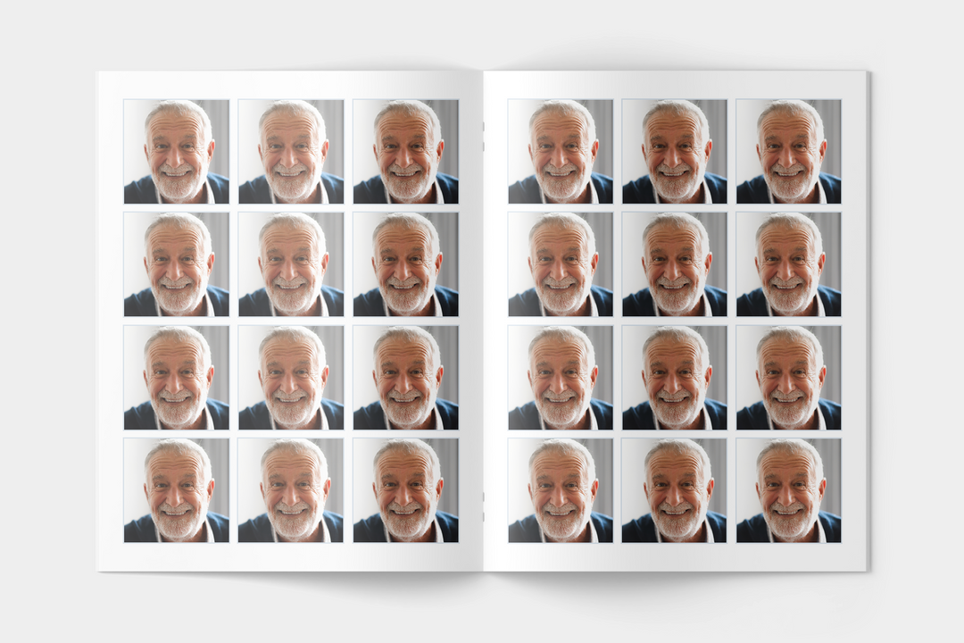 Pacchetto completo di modelli funebri digitali: ampio programma da 8 pagine, presentazione, biglietti d&