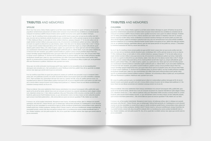 Eucalyptus Funeral Program Template 12-Page Large